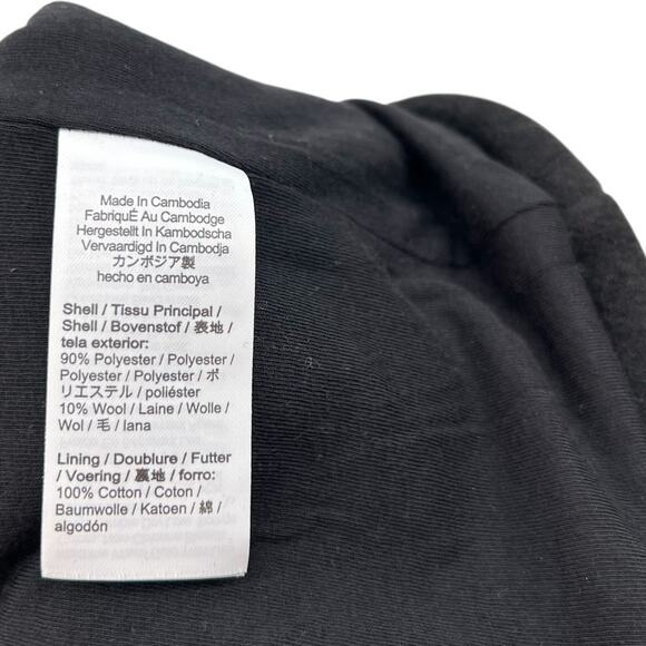 J. Crew Cropped Lady Jacket Buttons Black Size‎ Large - Picture 9 of 10